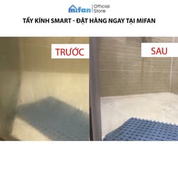 Thumbnail Nước Tẩy Rửa Cặn Canxi Trên Kính SMART TK - Vệ Sinh Sạch Cặn Bám Lâu Ngày Vách Kính Nhà Tắm, Gương - Loại Mạnh Nhất 2