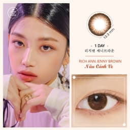 Thumbnail Lens 1 Ngày ANN365 Tone Nâu Cho Cô Dâu Cận Từ 0 Độ Đến 8 Độ 2