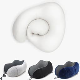 Thumbnail Gối Ngủ Văn Phòng Du Lịch Chữ U Tặng Kèm Bịt Mắt, Bịt Tai Bộ Chống Mỏi Chất Liệu Memory Foam Chính Hãng Amalife Ama02 4