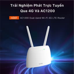 Thumbnail Bộ Phát WiFi Tenda 4G07 Chuẩn AC 1200Mpbs Dùng Sim 4G/3G Dùng Cho Ôto Và Nơi Không Có Internet 2
