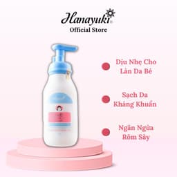 Thumbnail Sữa Tắm Em Bé Hanayuki Baby Top Toe Wash Trắng Da Dưỡng Ẩm Hanayuki Chính Hãng 2