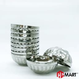 Thumbnail Bát Xoắn Inox cách nhiệt chống nóng HG Mart [Bộ 10 bát] 2