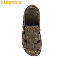 Thumbnail Sandals Nam Da Bò Cao Cấp SUNPOLO SDA019 Có Big size 44 45 2