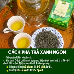 Thumbnail Trà xanh Thái Nguyên CACAOMI chè Tân Cương đặc sản truyền thống Việt Nam làm quà biếu tặng 200g 2