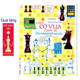 Thumbnail Sách dạy học CHƠI CỜ VUA CÙNG BÉ - TRÒ CHƠI PHÁT TRIỂN TOÀN DIỆN, Quyển 1, giúp phát triển tư duy (tặng 1 bookmark). 1