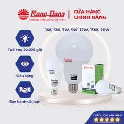 Thumbnail Bóng đèn LED BULB 3W,5W,7W,9W,12W,15W,20W,30W Rạng Đông - SIÊU SÁNG - TIẾT KIỆM ĐIỆN ( BẢO HÀNH 24 THÁNG ) 1