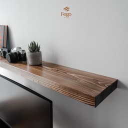 Thumbnail Kệ âm gắn tường gỗ thông tự nhiên FEGO đa năng decor phòng làm việc, phòng ngủ size 80-100-120cm 4