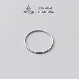 Thumbnail Nhẫn Bạc Nữ Minh Canh Jewelry - Tròn Trơn Mảnh 1
