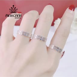 Thumbnail Nhẫn Kim Tiền Bạc Loại Trơn May Mắn Tài Lộc - Minh Canh Jewelry 2