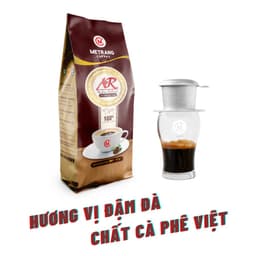 Thumbnail Cà phê hạt Arabica và Robusta (AR) cà phê rang mộc nguyên chất Mê Trang - Túi hạt 500g 3