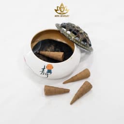 Thumbnail Nhang Nụ Trầm Hương Sạch Trầm Hương Tự Nhiên Organic và Lư Sứ Đốt Trầm (Combo) - MTH JEWELRY 1