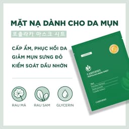 Thumbnail Hộp 10 mặt nạ dưỡng ẩm giảm mụn mờ thâm Caryophy Portulaca Mask Sheet 2