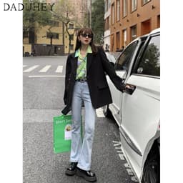 Thumbnail Daduhey Quần Jean Ống Loe Lưng Cao Mẫu Mới 2021 Thời Trang Cho Nữ 2