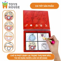 Thumbnail Sách nước tô màu ma thuật cho bé, tranh tô màu nước nhiều chủ đề ToysHouse giáo dục sớm cho trẻ, giúp phát triển kỹ năng 2