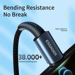 Thumbnail Cáp sạc nhanh Essager Type C 60W/100W cho Samsung S22 S21 Ultra Xiaomi Mi 12 2