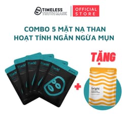 Thumbnail Combo 5 Mặt Nạ Than Hoạt Tính Dành Cho Da Dầu, Da Mụn Tặng Thêm 1 Mặt Nạ Sợi Tơ Siêu Nhẹ Cao Cấp Timeless Truth 1