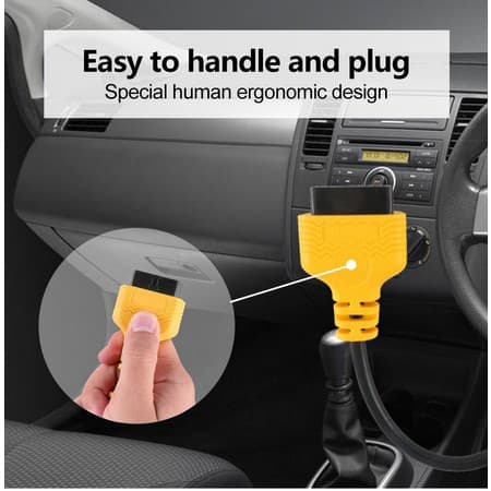 Ảnh Dây Cáp AUTOOL Mở Rộng OBDII Elm327 16pin Cho Xe Hơi 30cm 4