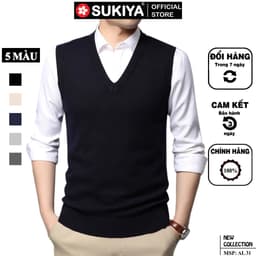 Thumbnail Áo Len Ghile Nam SUKIYA Chất Len Lông Cừu Mềm Mịn Hàng Cao Cấp AL31 4