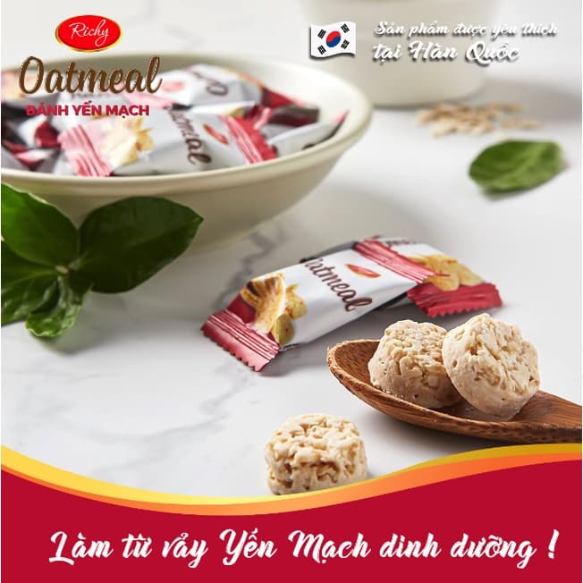Ảnh Combo 2 Bánh Yến Mạch Richy 2 vị (Sữa và Phô Mai) 3