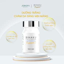 Thumbnail Bộ đôi dưỡng trắng mịn màng và cải thiện nội tiết tố ngừa lão hóa từ bên trong Bihaku Collagen 30v và skinmd cream 15ml 2