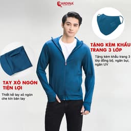 Thumbnail Áo Chống Nắng Nam 𝐂𝐀𝐑𝐃𝐈𝐍𝐀 1 Lớp Chất Thun Lạnh AirCool Nhật Cao Cấp Chống Tia UV 2NM 2