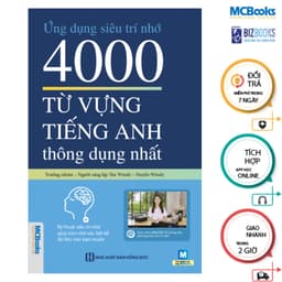 Thumbnail Sách - Ứng dụng siêu trí nhớ 4000 từ vựng tiếng Anh thông dụng nhất Mcbooks 2
