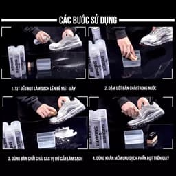 Thumbnail Xịt bọt làm sạch giày sneaker Hando 300ml cao cấp 3