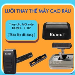 Thumbnail Lưỡi máy cạo râu thay thế cho các dòng cạo râu Kemei KM-1102, KM-1102H, dễ tháo lắp 2