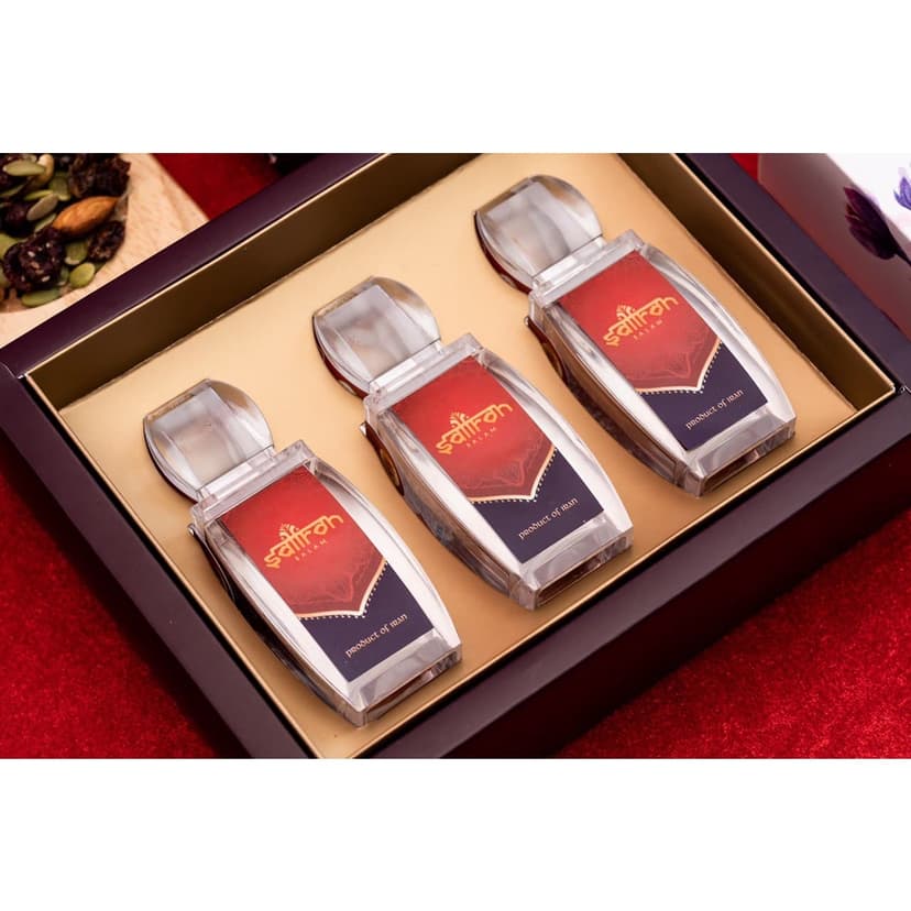Ảnh Set quà Nhụy hoa nghệ tây cao cấp Saffron SALAM 3Gr (1gr/hũ) 1