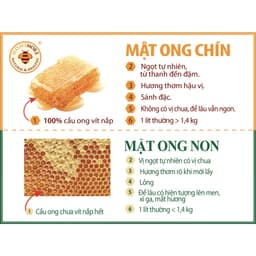 Thumbnail Set 2 chai tặng 1 chai: Mật ong chín Hoa Miền Núi Honimore 630g -100% mật ong rừng nguyên chất 2