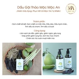 Thumbnail Dầu Gội Thảo Mộc Mộc An Giảm Gãy Rụng, Phục Hồi Và Mọc Tóc Tự Nhiên 300g 3