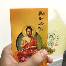 Thumbnail Lá Bồ Đề Lá In/Khắc Hình Phật Màu Vàng - Phụ Kiện Để Bóp/Ví, Ốp Sau Điện Thoại | MTH JEWELRY 3
