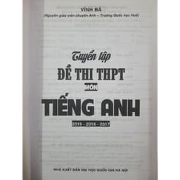 Thumbnail Sách - Tuyển tập Đề thi THPT quốc gia Môn Tiếng Anh 2