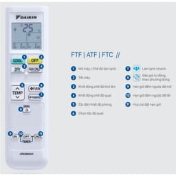 Thumbnail Remote ARC480A33 cho máy điều hòa Daikin ATF25/35UV1V, FTC25/35NV1V, FTF25/35UV1V 4