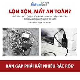 Thumbnail Miếng Silicone Kẹp Giữ Dây Cáp Sạc Điện Thoại, Máy Tính Cao Cấp MIFAN - Keo 3M Siêu Dính 1