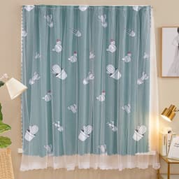 Thumbnail Rèm cửa dán tường Levika Cây xương rồng xanh hoạt tiết hoa kèm 1