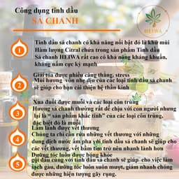 Thumbnail Tinh dầu Sả chanh nhập khẩu Ấn Độ thương hiệu HEIWA đuổi muỗi, thơm phòng,dung tích 5ml đẩy đủ giấy kiểm định. 3