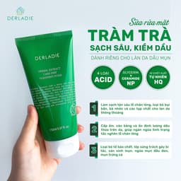 Thumbnail Sữa Rửa Mặt Tràm Trà Sạch Sâu, Kiềm Dầu Derladie Herbal Extract Care Deep Cleansing Foam 3