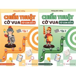 Thumbnail Sách - combo 2 cuốn Chiến thuật cờ vua từ con số 0 - Tập 1 và Tập 2 1