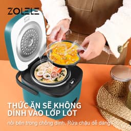 Thumbnail Nồi cơm điện mini ZOLELE ZB001 1.2L (Lòng nồi 800ml) - Chính hãng 4