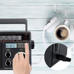 Thumbnail Máy nghe nhạc MP3 radio FM RETEKESS TR618 AM SW kèm phụ kiện 4
