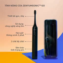 Thumbnail Bộ Bàn Chải Điện Zenyum Sonic GO phiên bản Du Lịch Tiêu Chuẩn - 1 Bàn Chải + 1 Hộp Đựng + 3 Đầu Thay 3