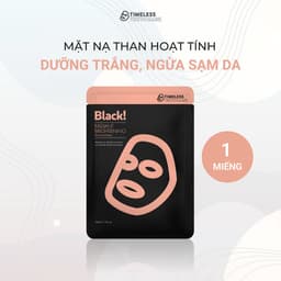 Thumbnail Mặt nạ than hoạt tính dưỡng trắng, ngừa sạm da Timeless Truth Mask - Black Radiant (30ml/miếng) 3