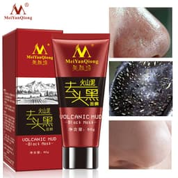 Thumbnail MeiYanQiong Mặt nạ bùn núi lửa Sâu làm sạch lỗ chân lông co lại Loại bỏ mụn đầu đen 60g 2