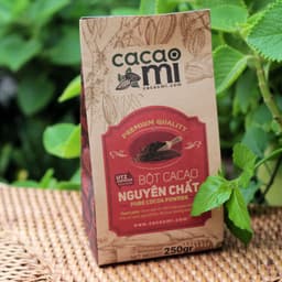 Thumbnail Bột cacao nguyên chất 100% không đường CACAOMI Premium thức uống sô cô la đậm ca cao chuẩn UTZ 250g 2