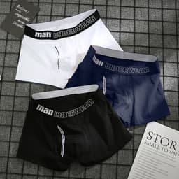 Thumbnail Quần lót boxer màu trơn thời trang cho nam 1