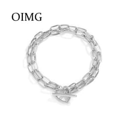 Thumbnail Vòng tay OIMG hai lớp mặt hình trái tim phong cách bohemian hợp thời trang cho nữ 1