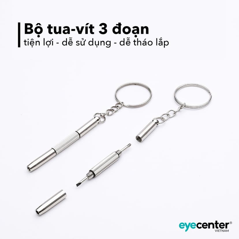Ảnh Tua vít đa năng EYE CENTER vặn mắt kính đồng hồ thiết bị điện tử có móc khoá 2