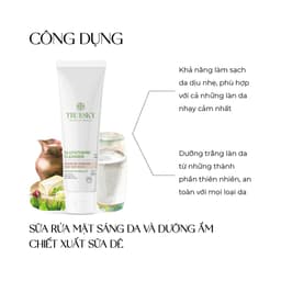 Thumbnail Bộ sản phẩm làm trắng và dưỡng ẩm da mặt Truesky gồm 1 kem dưỡng trắng da mặt 20g + 1 sữa rửa mặt dưỡng ẩm 50g 4