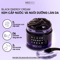 Thumbnail Kem Cấp Nước Nuôi Dưỡng Làn Da Dành Cho Da Dầu Và Da Nhạy Cảm Neogen Dermalogy Black Energy Cream 80ml 4